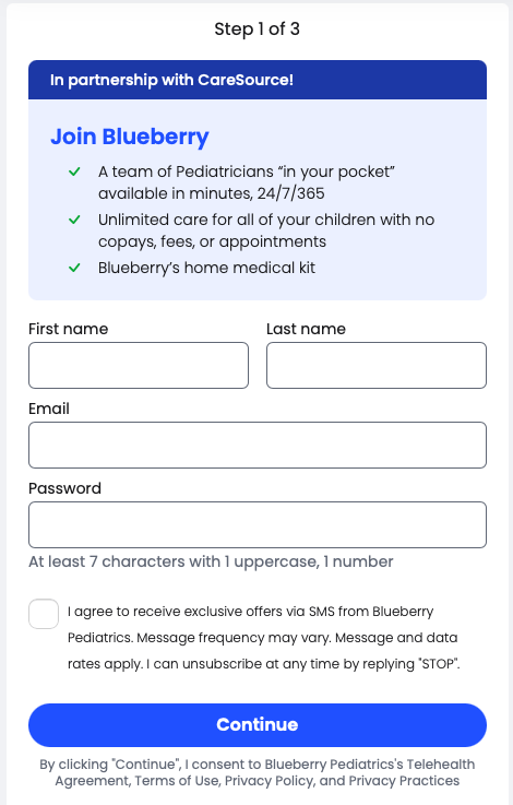 Signing up with CareSource – Blueberry Pediatrics
